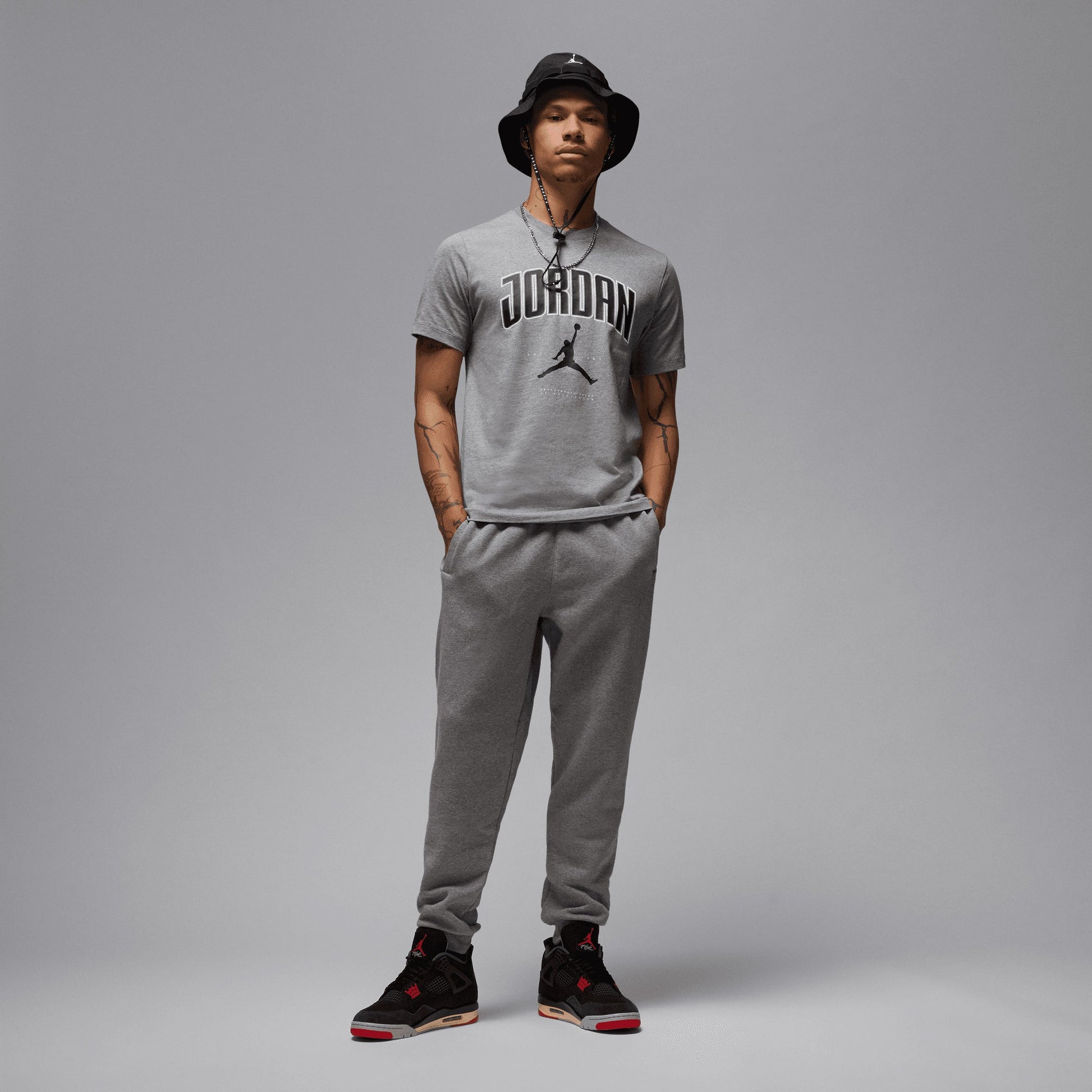 Jordan | JORDAN T-SHIRT { CARBON HEATHER/BLACK/BLACK