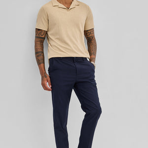 Beige Textured Cuban T-Shirt