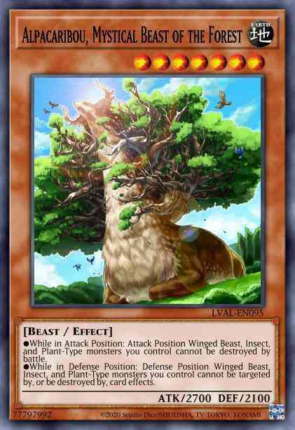 Alpacaribou, Mystical Beast of the Forest - LVAL-EN095 - Common - 1st Edition
