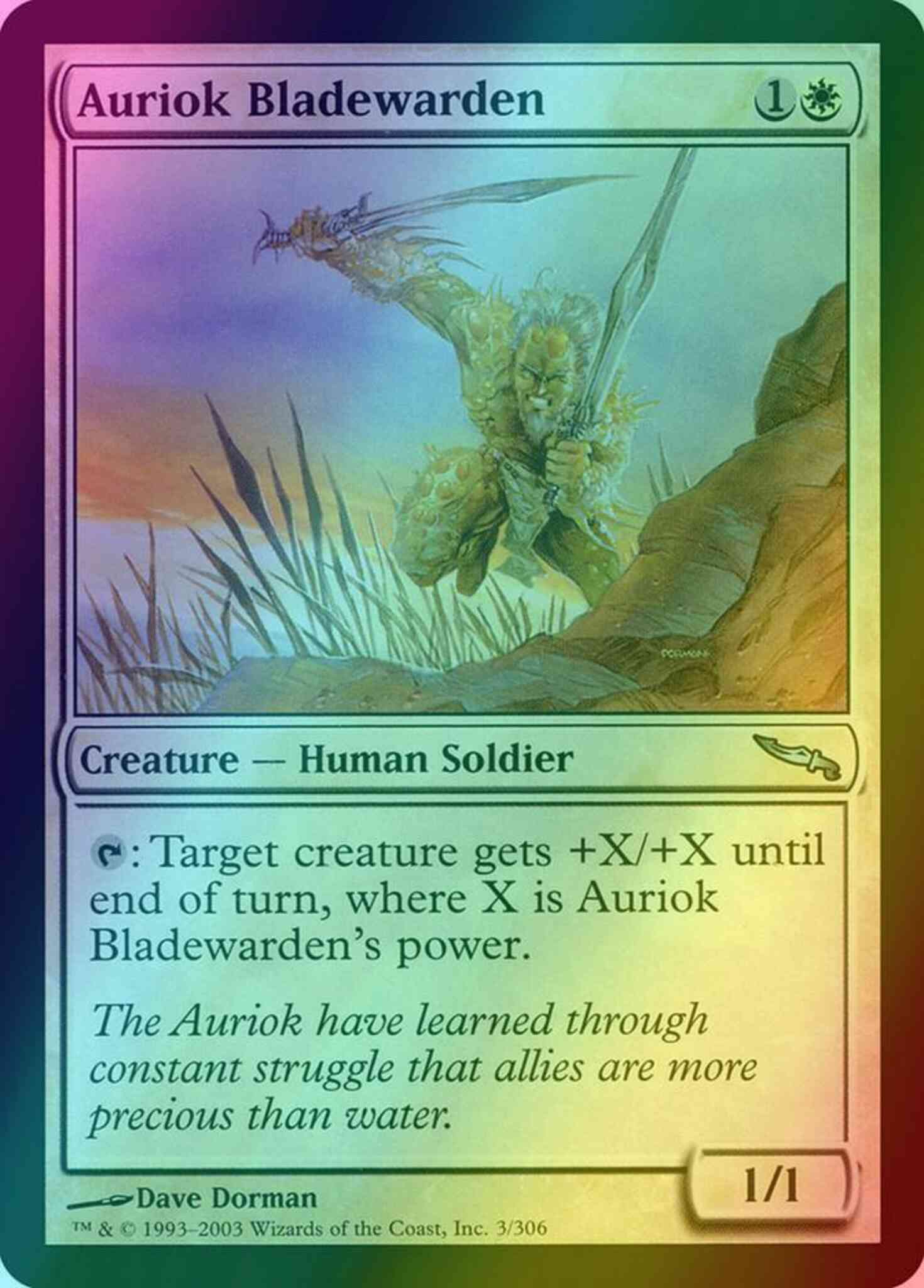 Auriok Bladewarden [3] [Mirrodin] [Foil]