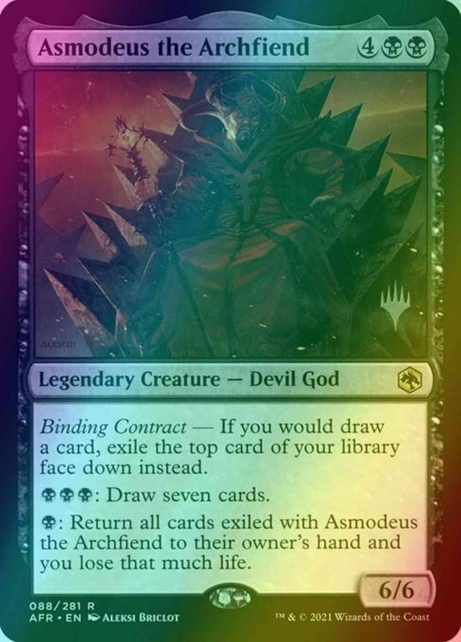 Asmodeus the Archfiend [Promo Pack] [88p] [Adventures in the Forgotten Realms Promos] [Foil]