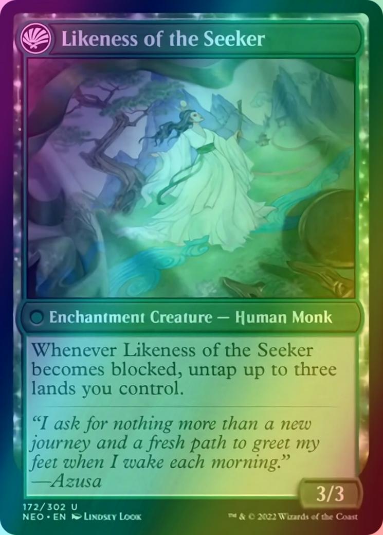 Azusa's Many Journeys // Likeness of the Seeker [172] [Kamigawa: Neon Dynasty] [Foil]