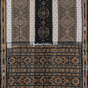 Multicolored Sambalpuri Ikat Maniabandha Cotton Saree