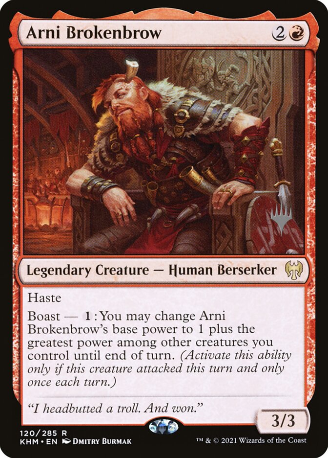 Arni Brokenbrow [Promo Pack] [120p] [Kaldheim Promos] [Non-Foil]