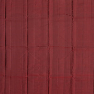 Bottle Green Handloom Kanchipuram Silk Saree With Maroon Border