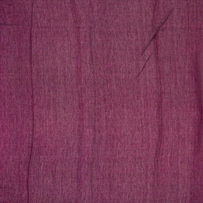 Magenta Woven Chanderi Cotton Saree With Printed Floral Motifs