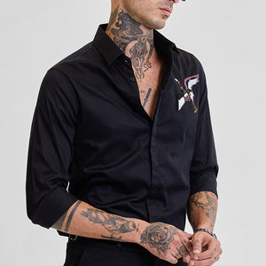 Black Embellished Shirt