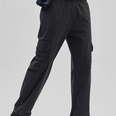 Charcoal Grey Relaxed Fit Parachute Pants