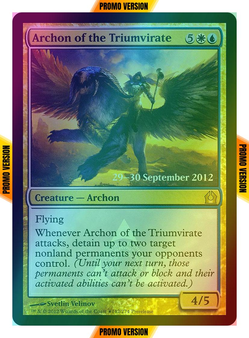 Archon of the Triumvirate [142] [Return to Ravnica Promos] [Foil]