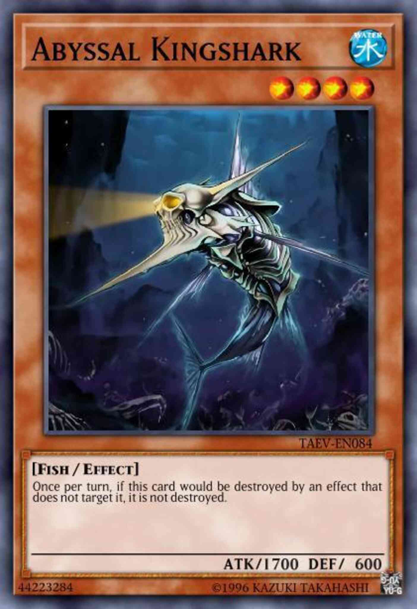 Abyssal Kingshark - TAEV-EN084 - Secret Rare - Unlimited