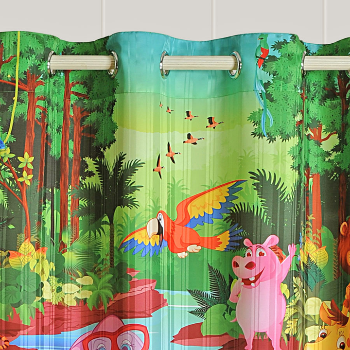 SWAYAM JUNGLE STORY SHOWER CURTAINS- 5601