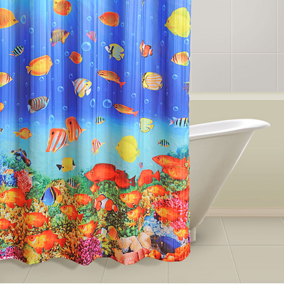 AQUATIC LIFE SHOWER CURTAINS – 5602