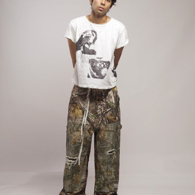 FERAL BRUTALITY T-SHIRT (FADED WHITE)