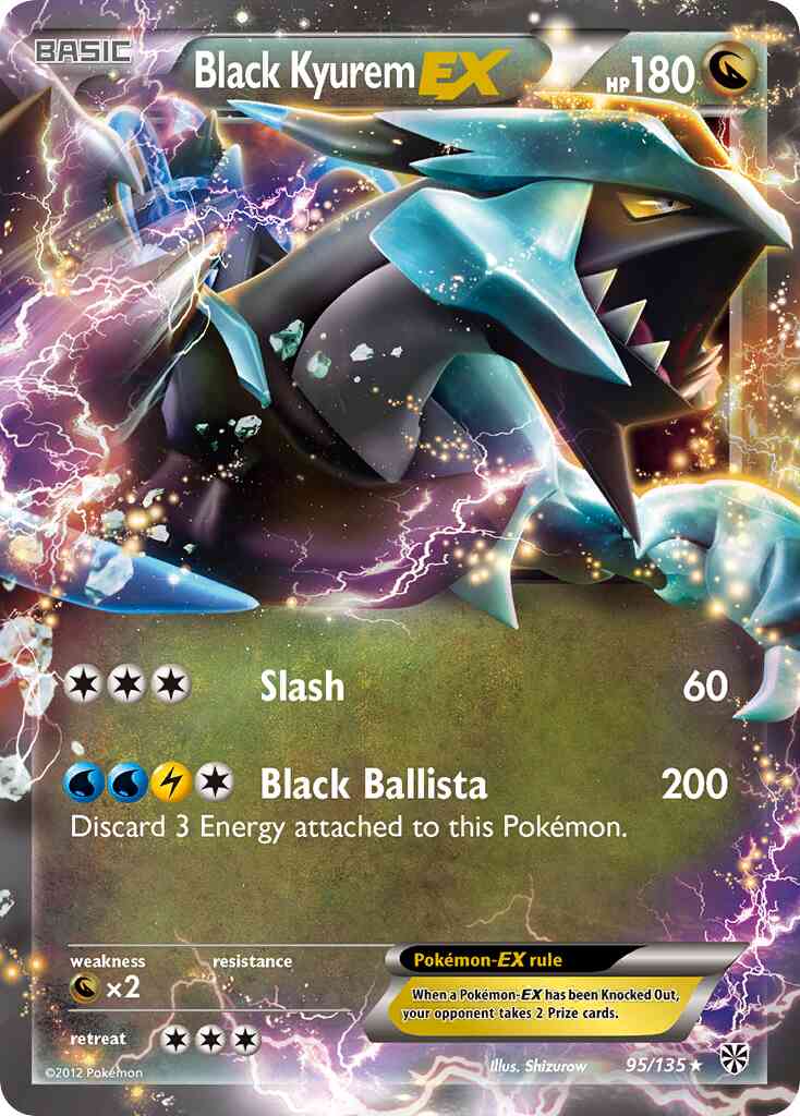 Black Kyurem-EX - 95/135 - Rare Holo EX [bw8-95] [Ultra]