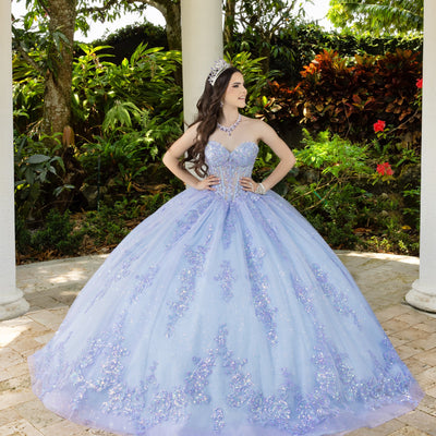 Lace Tulle Strapless Ball Gown by LizLuo Fiesta 56530
