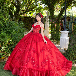 Sleeveless Corset Ball Gown by LizLuo Fiesta 56531
