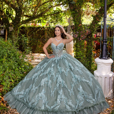 Sleeveless Corset Ball Gown by LizLuo Fiesta 56531