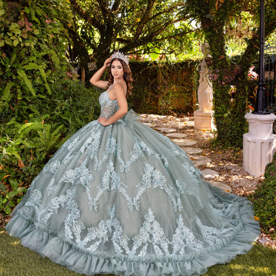 Sleeveless Corset Ball Gown by LizLuo Fiesta 56531