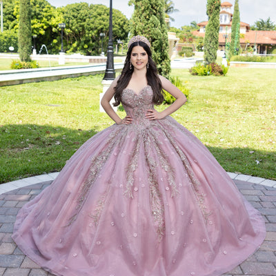 Applique Strapless Ball Gown by LizLuo Fiesta 56532