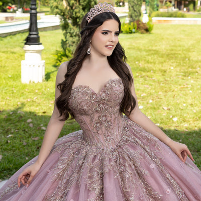 Applique Strapless Ball Gown by LizLuo Fiesta 56532