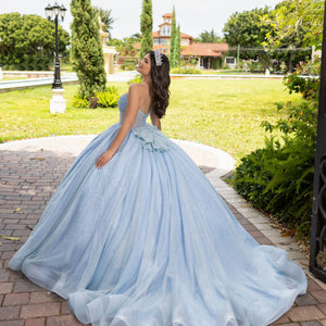 Strapless Corset Ball Gown by LizLuo Fiesta 56538