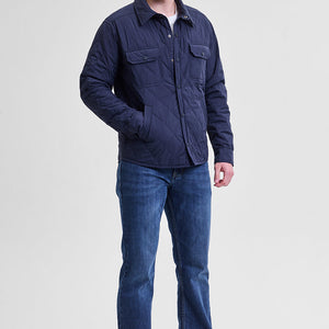 Navy Double Pocket Relaxed Fit Jacket