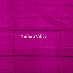 Purple Lotus Motif Banarasi Katan Silk Saree