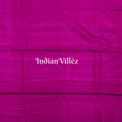 Purple Lotus Motif Banarasi Katan Silk Saree