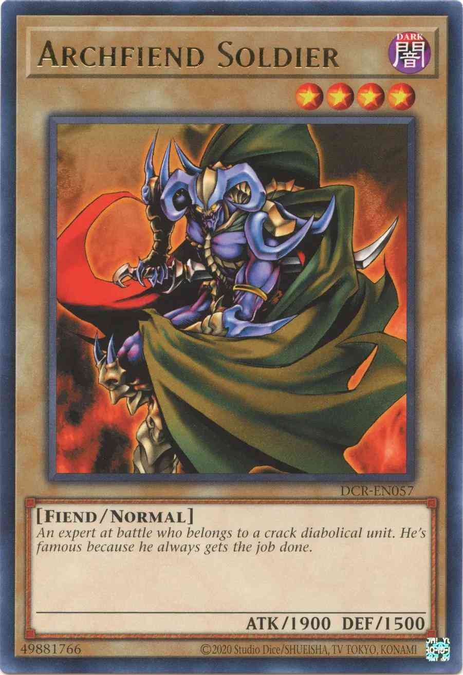 Archfiend Soldier - 25th Anniversary - DCR-EN057 - Rare - Unlimited