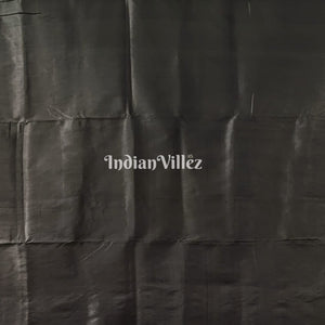 Rani Pink Black Pasapali Contemporary Silk Saree