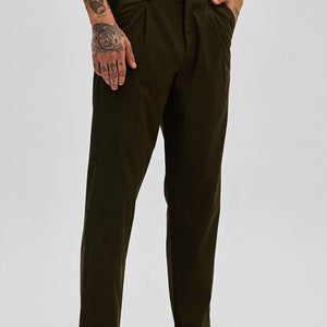 Olive Slim Fit Trousers