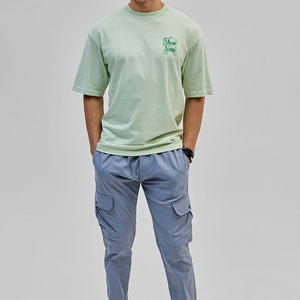 Fear None Light Green Oversized T-Shirt