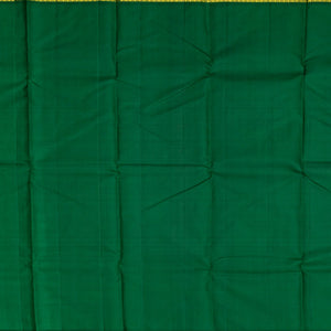 Lemon Yellow Handloom Kanchipuram Korvai Silk Saree With Green Border