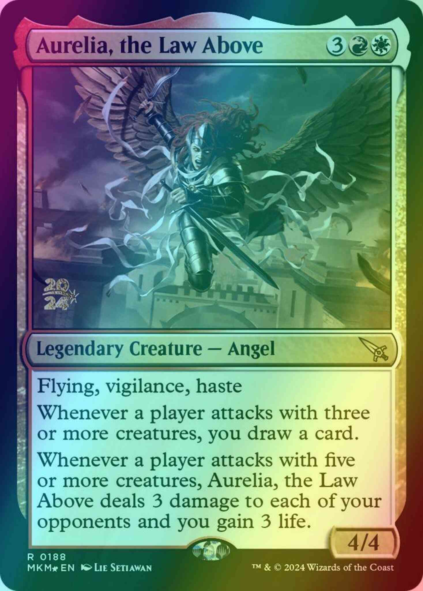 Aurelia, the Law Above [188s] [Prerelease] [Murders at Karlov Manor: Promos] [Foil]