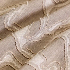 Beige Abstract Box Fit Shirt