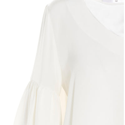 Di.la3 Pari' Puff-sleeve Silk Shirt