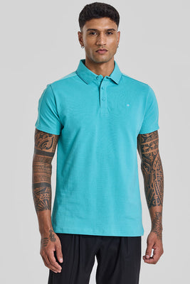 Believe Turquoise Polo T-Shirt