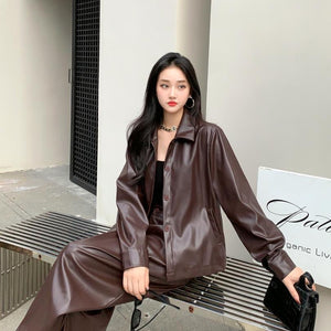 Biro Leather Premium Coord Set - 2