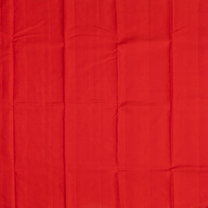 Orange Handloom Kanchipuram Silk Saree With Mango Buttas