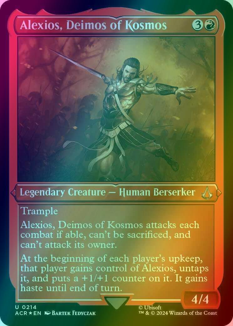 Alexios, Deimos of Kosmos [214] [Assassin's Creed] [Etched Foil]