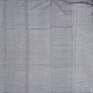 Grey Handloom Silk Cotton Saree With Yazhi Buttas