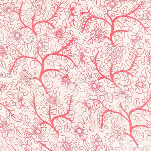 Pink geometric machine-printed kalamkari cotton saree, diamond border & God Krishna Radha motifs pallu