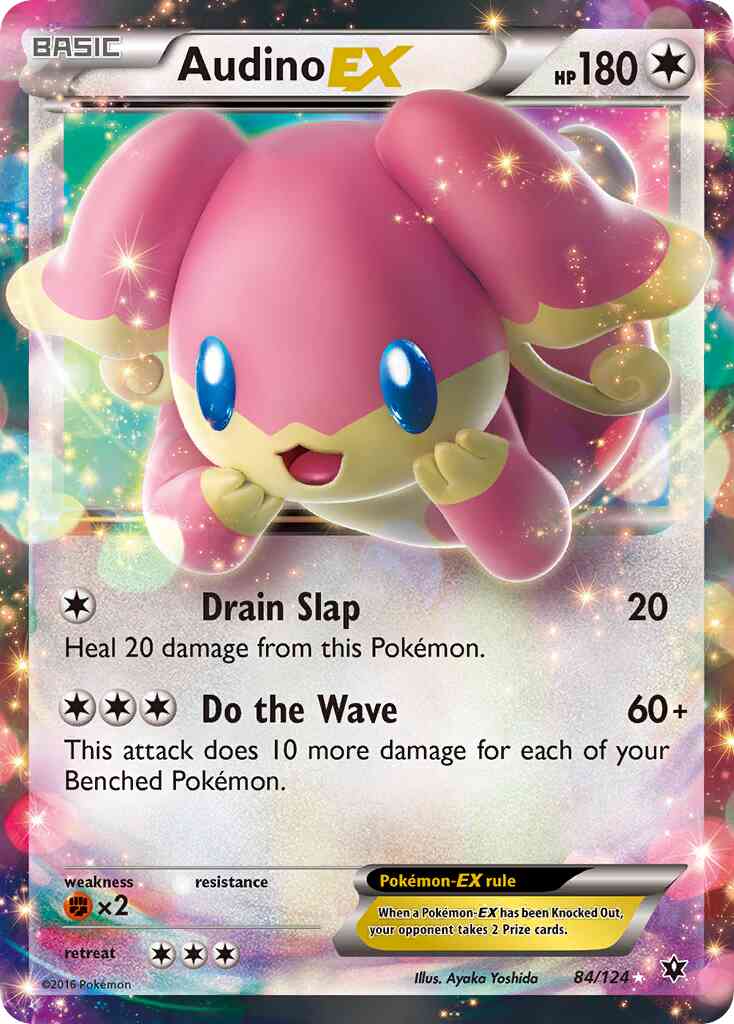 Audino-EX - 84/124 - Rare Holo EX [xy10-84] [Ultra]