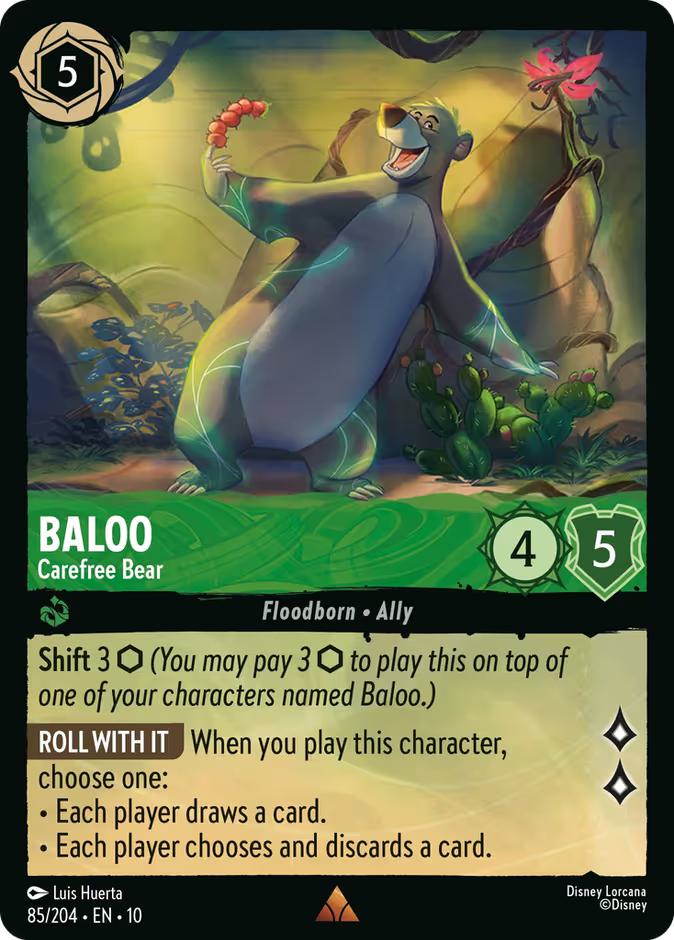 Baloo - Carefree Bear - 85/204 [Whispers in the Well] [Non-Foil]