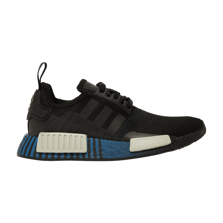 adidas NMD R1 Black Metal Grey Lush Blue