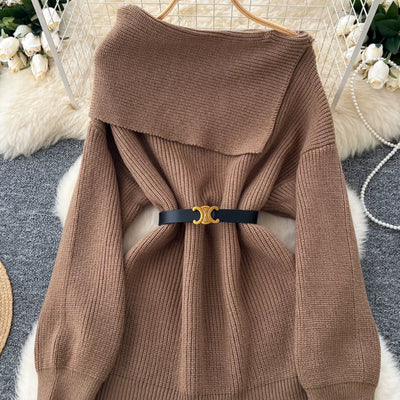 Amira Woolen Sweater with Belt