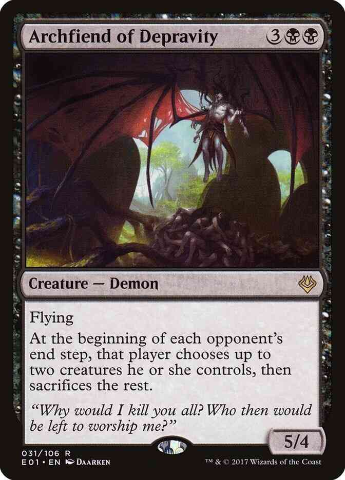 Archfiend of Depravity [31] [Archenemy: Nicol Bolas] [Non-Foil]
