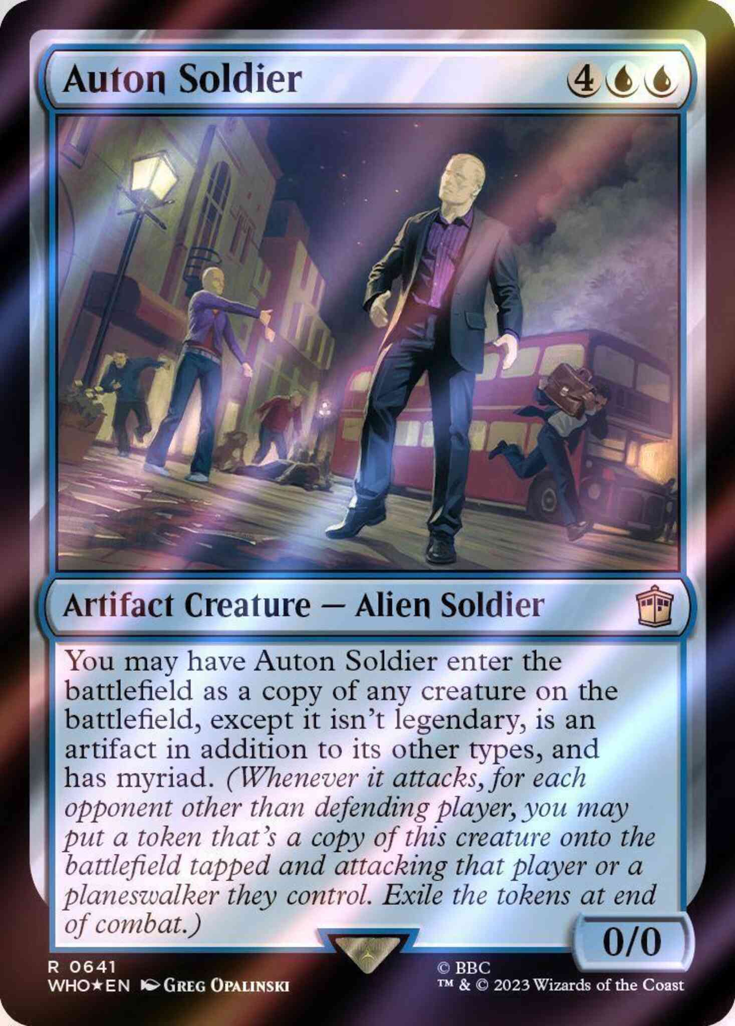 Auton Soldier [641] [Universes Beyond: Doctor Who] [Surge Foil]