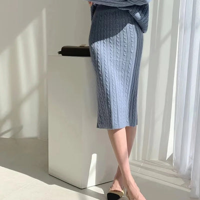 Sussane Winter Coord Set - Set of Sweater and Skirt
