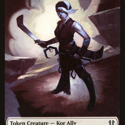 Bird Token (01) // Kor Ally Token (02) [Zendikar Rising Commander Tokens] [Non-Foil]